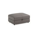 Marley Storage Footstool in  Oslo Elephant Grey Leather