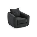 Marley Swivel Chair in  Lila Charcoal Fabric