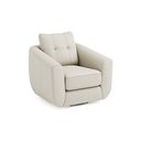 Marley Swivel Chair in  Oslo Bone China Leather
