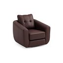 Marley Swivel Chair in  Oslo Chestnut Leather