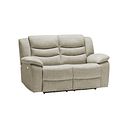 Marlow 2 Seater Electric Recliner Sofa in Plush Beige Fabric