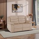 Marlow 2 Seater Sofa in Plush Beige Fabric