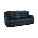 Marlow 3 Seater Electric Recliner Sofa in Blue Leather