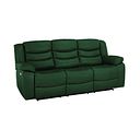 Marlow 3 Seater Electric Recliner Sofa in Green Leather