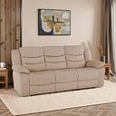 Marlow 3 Seater Sofa in Plush Beige Fabric