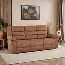 Marlow 3 Seater Sofa in Ranch Brown Fabric