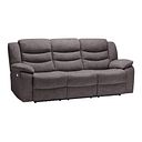 Marlow 3 Seater Electric Recliner Sofa in Andaz Charcoal Fabric