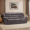 Marlow 3 Seater Sofa in Andaz Charcoal Fabric