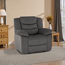 Marlow Armchair in Plush Charcoal Fabric