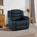 Marlow Armchair in Blue Leather