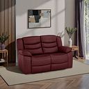 Marlow 2 Seater Sofa in Burgundy Leather