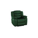 Marlow Electric Recliner Armchair in Green Leather