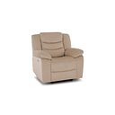Marlow Electric Recliner Armchair in Plush Beige Fabric