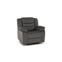 Marlow Electric Recliner Armchair in Plush Charcoal Fabric