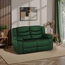 Marlow 2 Seater Sofa in Green Leather