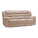 Marlow 3 Seater Electric Recliner Sofa in Jetta Beige Fabric