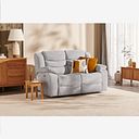 Marlow 2 Seater Electric Recliner Sofa in Keswick Dove Fabric