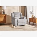 Marlow Electric Recliner Armchair in Keswick Dove Fabric