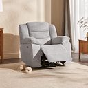 Marlow Electric Recliner Armchair in Keswick Dove Fabric