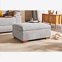 Marlow Storage Footstool in Keswick Dove Fabric