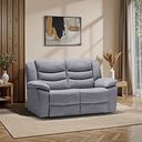 Marlow 2 Seater Sofa in Santos Steel Fabric