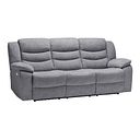 Marlow 3 Seater Electric Recliner Sofa in Santos Steel Fabric