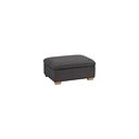 Marlow Storage Footstool in Plush Charcoal Fabric