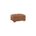 Marlow Storage Footstool in Ranch Brown Fabric