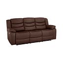 Marlow 3 Seater Electric Recliner Sofa in Tan Leather
