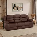 Marlow 3 Seater Sofa in Tan Leather