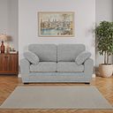 Melbourne 2 Seater Sofa in Enzo Silver Fabric