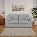 Melbourne 3 Seater Sofa in Enzo Silver Fabric