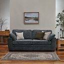 Melbourne 4 Seater Sofa in Enzo Slate Fabric