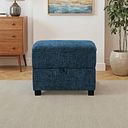 Melbourne Storage Footstool in Enzo Marine Fabric