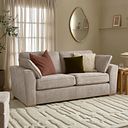 Melton 4 Seater Sofa in  Tilda Latte Fabric