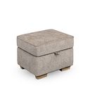 Melton Storage Footstool in  Tilda Latte Fabric