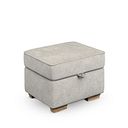 Melton Storage Footstool in Tilda Natural Fabric