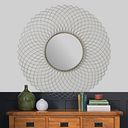 Serenity Metal Wall Mirror - Silver