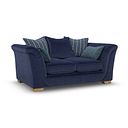 Milldale 2 Seater Pillow Back Sofa in Garda Atomic Fabric with Navy Scatters