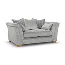 Milldale 2 Seater Pillow Back Sofa in Garda Showers Fabric with Grey Scatters