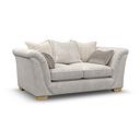 Milldale 2 Seater Pillow Back Sofa in  Milo Ivory Fabric with Linen Scatters