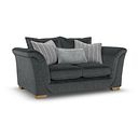 Milldale 2 Seater Sofa in Garda Carbon Fabric with Grey Scatters