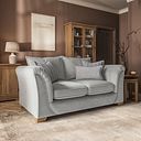 Milldale 2 Seater Sofa in Garda Showers Fabric with Grey Scatters
