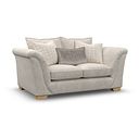 Milldale 2 Seater Sofa in Milo Cream Fabric with Linen Scatters