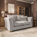 Milldale 2 Seater Sofa in  Milo Ivory Fabric with Linen Scatters