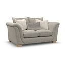 Milldale 2 Seater Sofa in Milo Mink Fabric with Linen Scatters