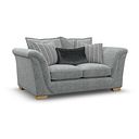 Milldale 2 Seater Sofa in Milo Pewter Fabric with Grey Scatters
