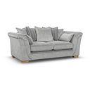 Milldale 3 Seater Pillow Back Sofa in Garda Showers Fabric with Grey Scatters