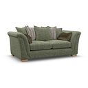 Milldale 3 Seater Pillow Back Sofa in Milo Olive Fabric with Earth Scatters