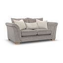Milldale 3 Seater Sofa in Garda Acier Fabric with Linen Scatters
